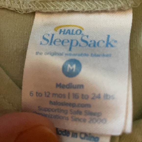 100% Cotton EUC Halo SleepSack, 6-12m - Picture 2 of 2